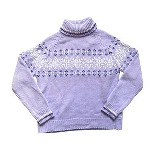Vintage St. John’s Bay Fair Isle Turtleneck Sweater Size Large